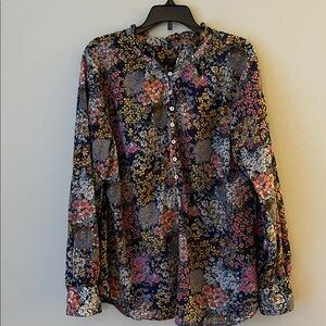 Talbots Multicolor Floral Blouse